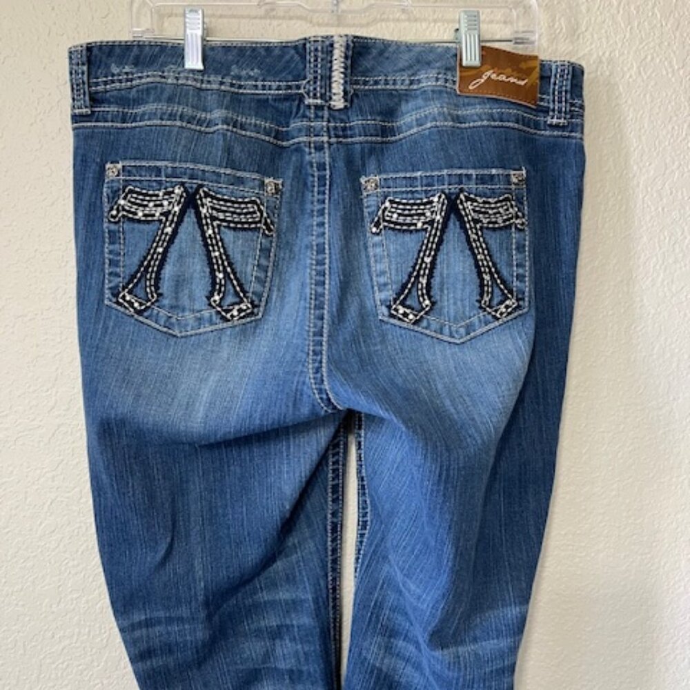 SEVEN7 Embellished Side Ankle Zip Jeans - Picture 3 of 8